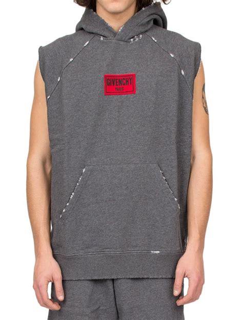 hoodie givenchy homme|luxury sleeveless hoodie men.